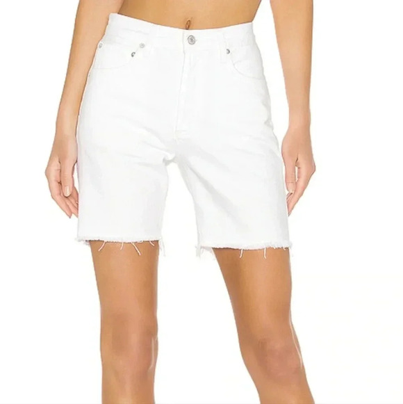 AGOLDE Rumi Short Oyster White 24 - Picture 5 of 12